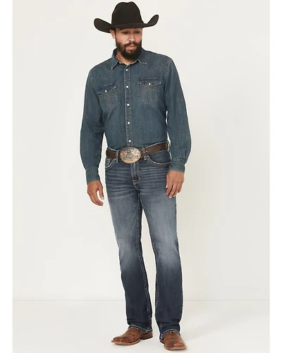 Cody James Men's Moonlight Wash Wyatt Slim Bootcut Stretch Denim Jeans