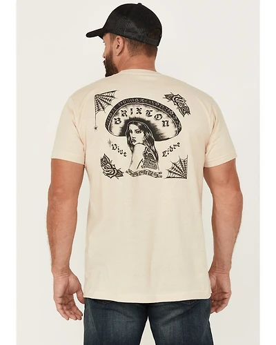 Brixton Men's Boot Barn Exclusive Vive Libre Mariachi Girl Short Sleeve Graphic T-Shirt