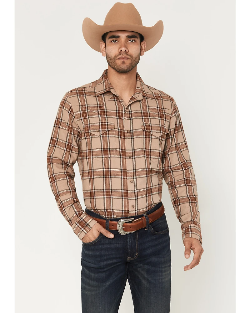 Cody James Black 1978® Men's Brenden Plaid Print Long Sleeve Button-Down Flannel Shirt