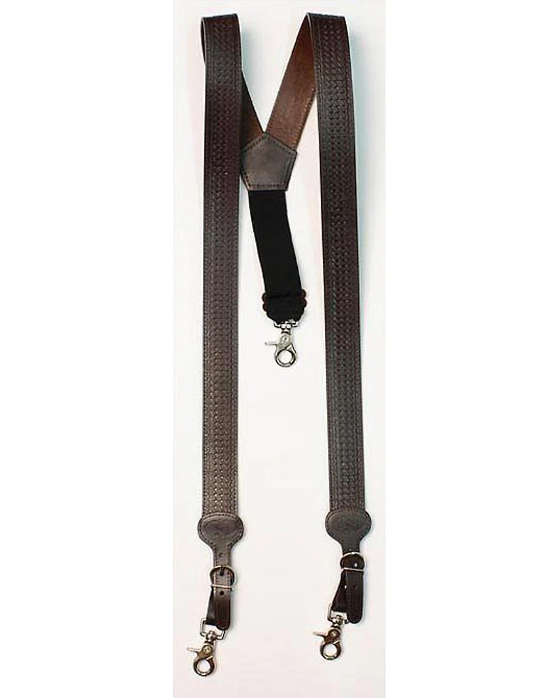 Nocona Leather Basketweave Men's Suspenders