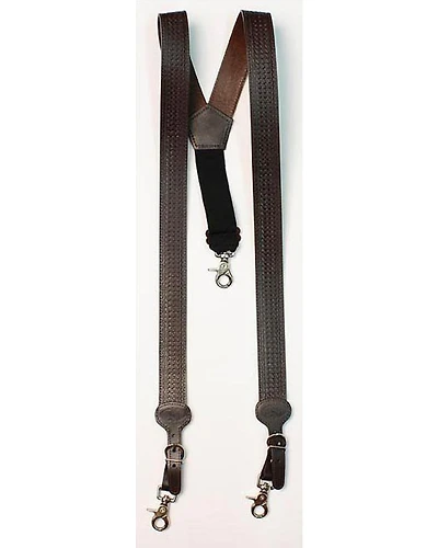 Nocona Leather Basketweave Men's Suspenders