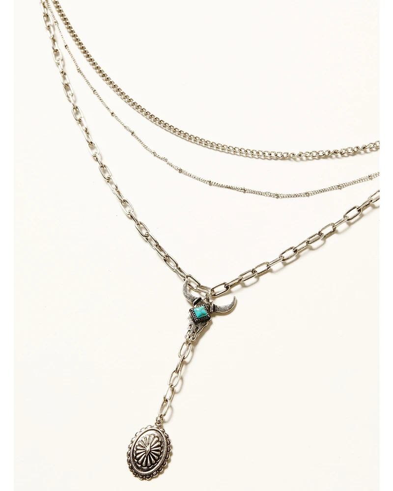 Shyanne Women's Concho Layered Necklace