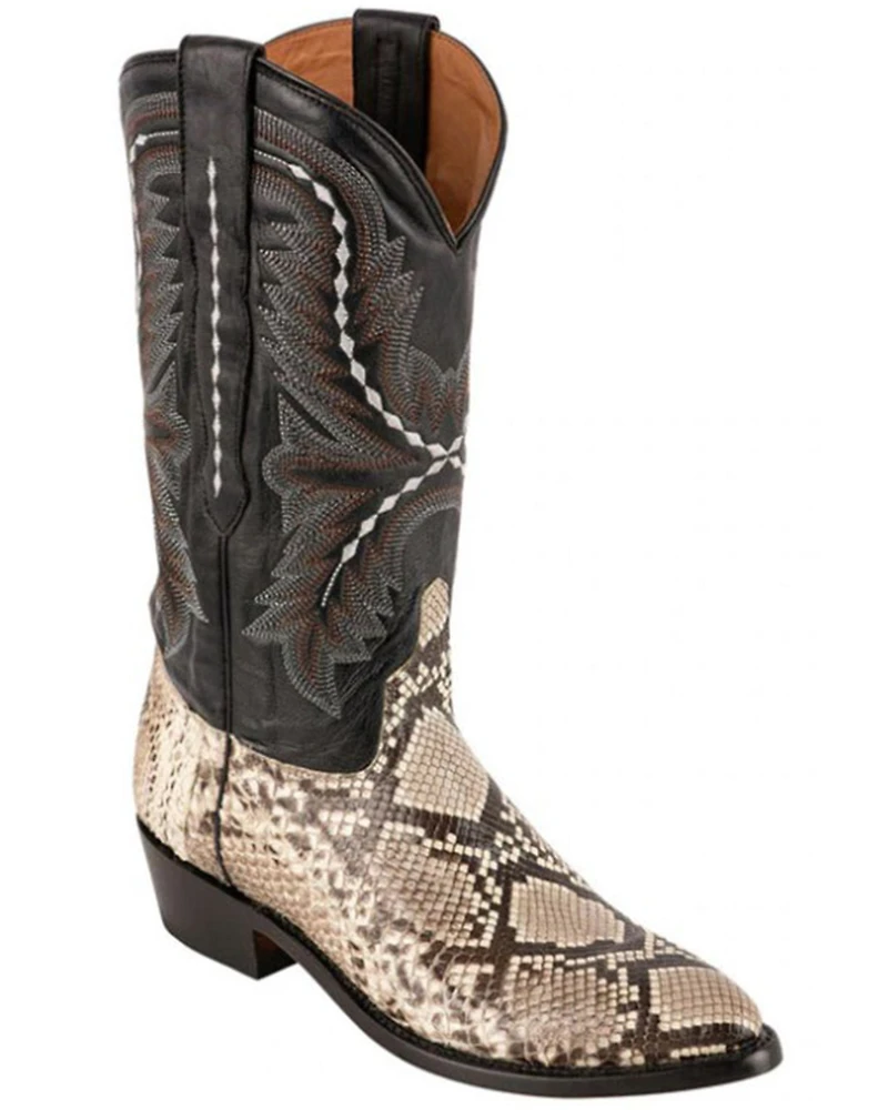 Lucchese Women's Stella Exotic Python Western Boots - Round Toe
