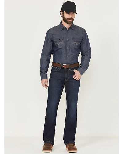 Cody James Men's FR Dark Wash Slim Bootcut Stretch Denim Work Jeans