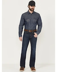 Cody James Men's FR Dark Wash Slim Bootcut Stretch Denim Work Jeans