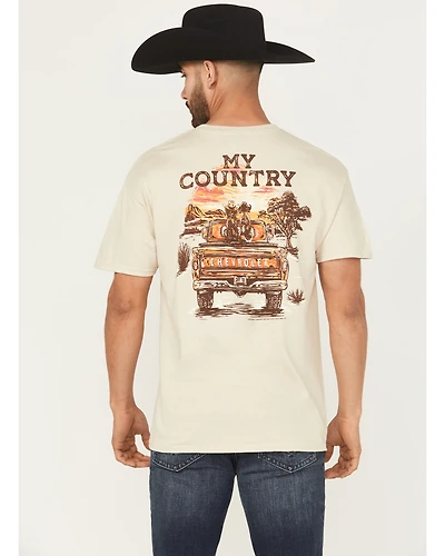 Buckwear Men's Chevy My Country Short Sleeve Graphic T-Shirt