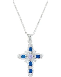 Montana Silversmiths Women's River Of Lights Budded Cross Necklace