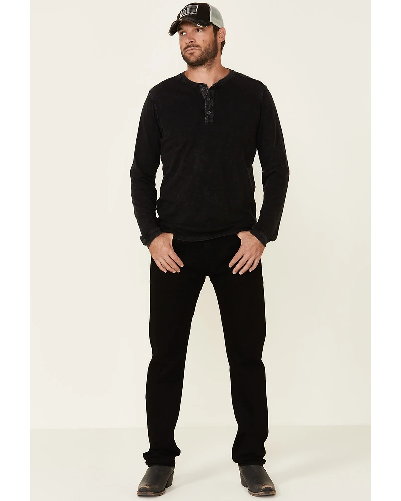 Levi's Men's 501 Black Original Fit Stretch Straight Jeans