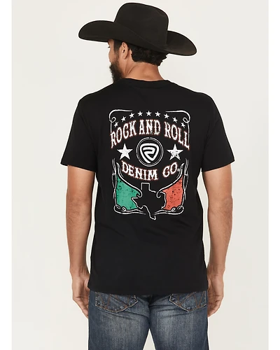 Rock & Roll Denim Men's Mexicano Short Sleeve Graphic T-Shirt