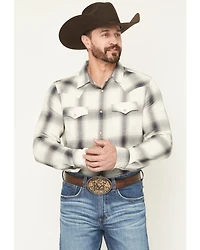 Cody James Men's Ruddiman Plaid Print Long Sleeve Snap Western Shirt