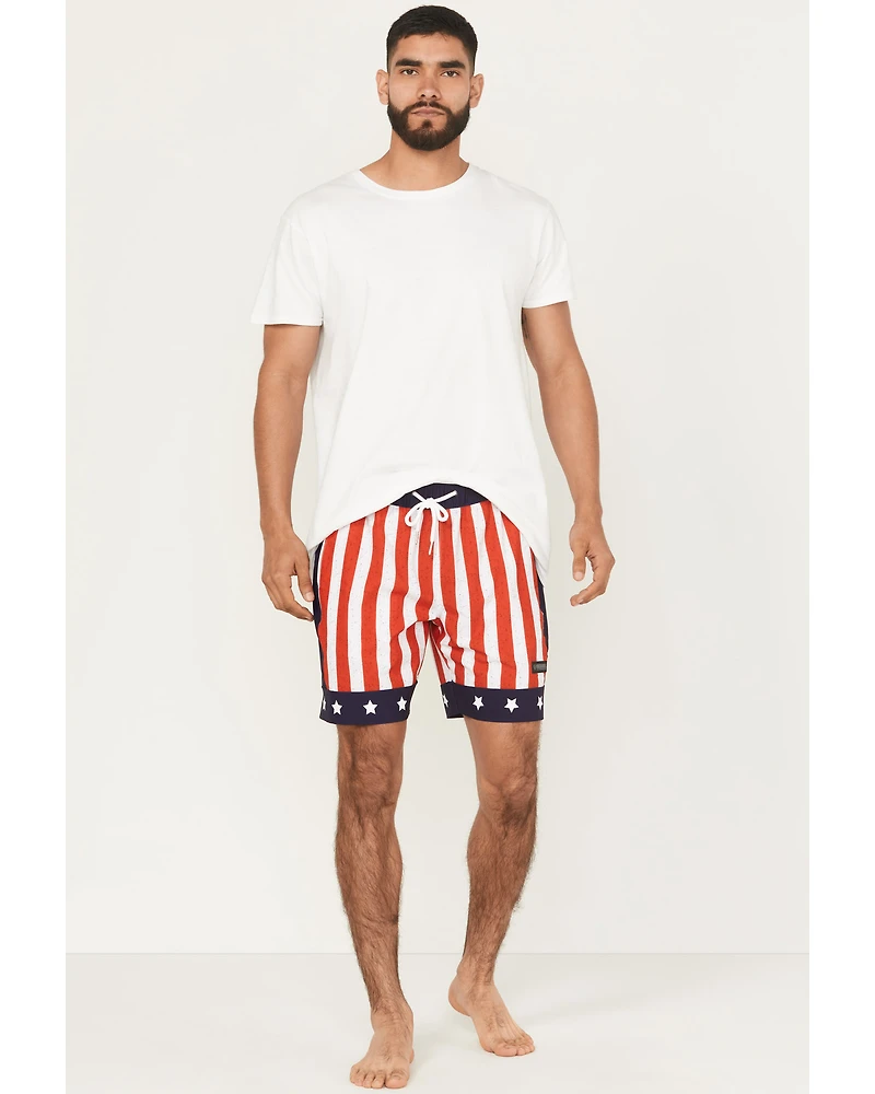 Rock & Roll Denim Men's Americana Stretch Drawcord Shorts