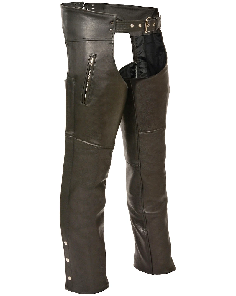 Milwaukee Leather Men's Zippered Thigh Pocket Chaps - 4X