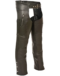 Milwaukee Leather Men's Zippered Thigh Pocket Chaps - 4X