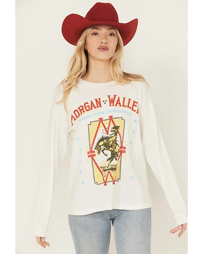 Day Dreamer Women's Morgan Wallen Long Live Cowgirls Sleeve Graphic Tee