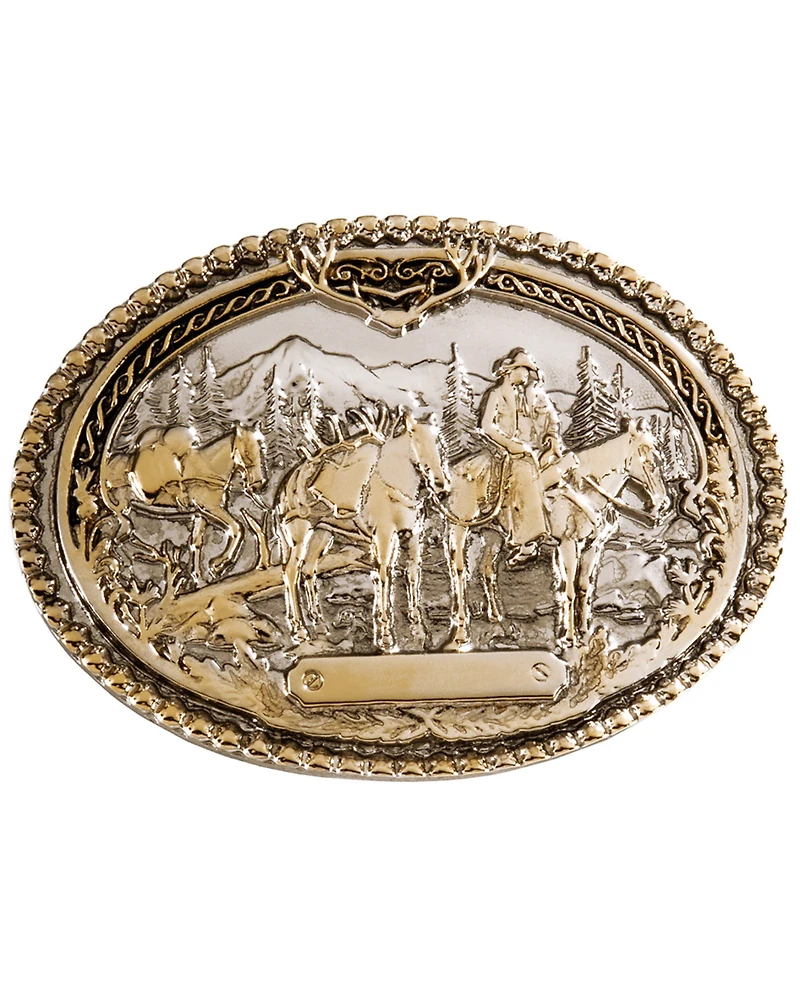 Montana Silversmiths Pack Horse and Rider Buckle
