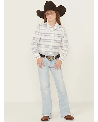Ariat Girls' Light Wash Trouser Stretch Denim Jeans