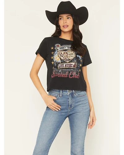 Idyllwind Women's Honky Tonk Country Short Sleeve Graphic Tee