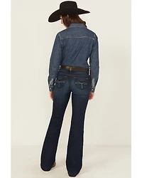 Ariat Women's Julianna Dark Wash Perfect Rise Trouser Stretch Denim Jeans