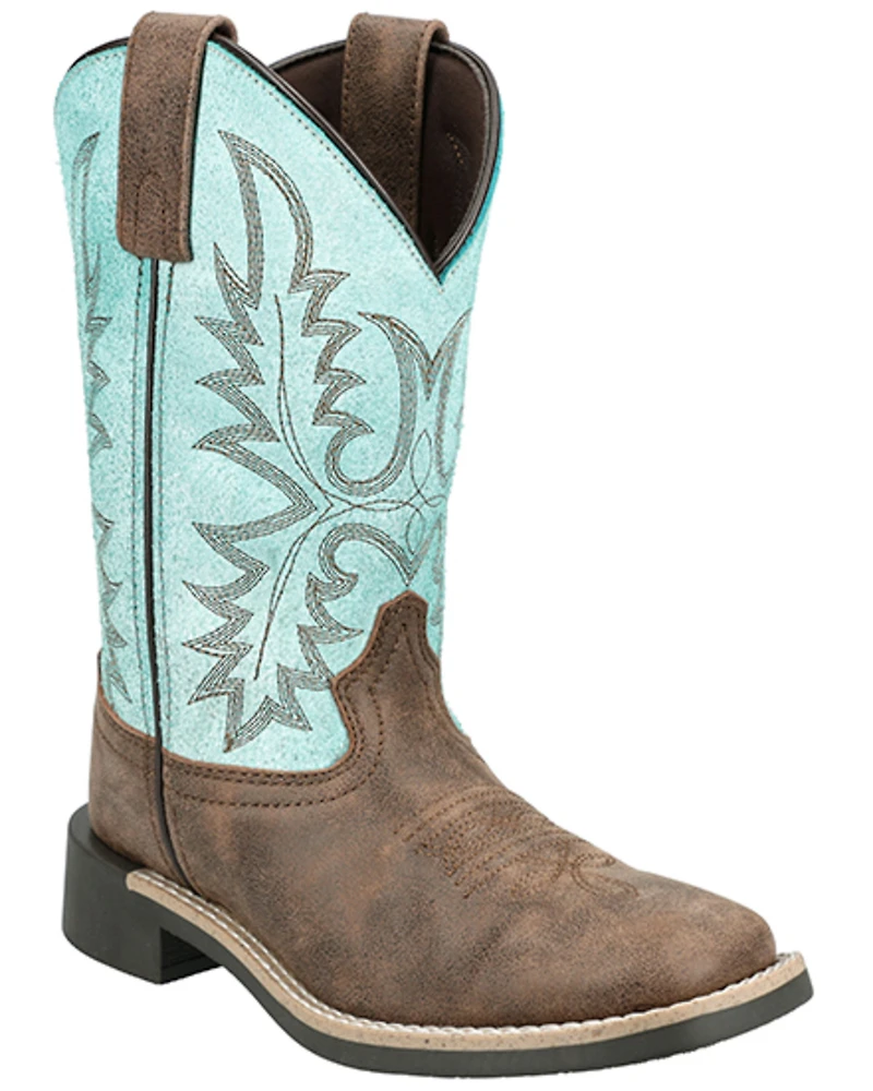 Smoky Mountain Girls' Rustic Rider Western Boots - Broad Square Toe
