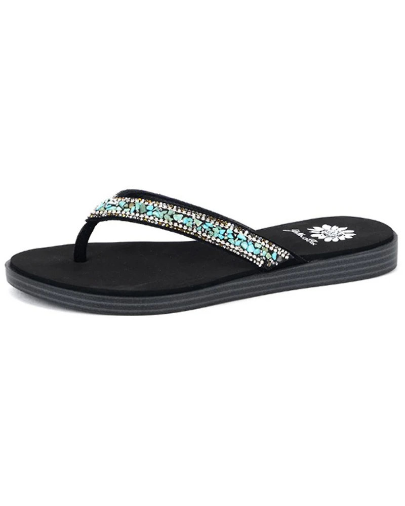Yellow Bow Women's Diyah Embellished Sandals