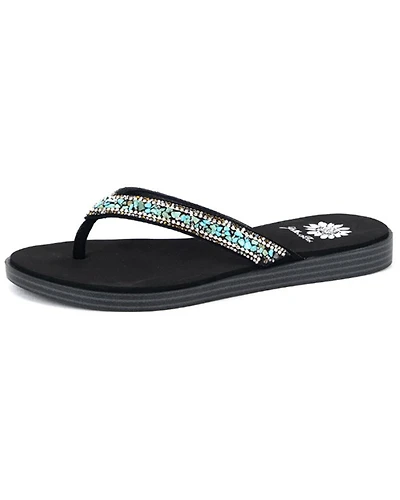 Yellow Bow Women's Diyah Embellished Sandals
