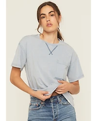 Cleo & Wolf Women's Boyfriend Short Sleeve Pocket Tee
