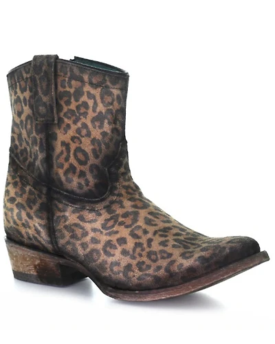 Corral Women's Leopard Print Fashion Booties - Round Toe