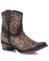 Corral Women's Leopard Print Fashion Booties - Round Toe