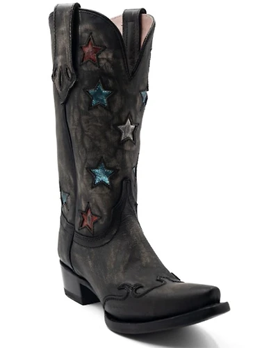 Ferrini Women's Estrella Star Inlay Tall Western Boots - Snip Toe