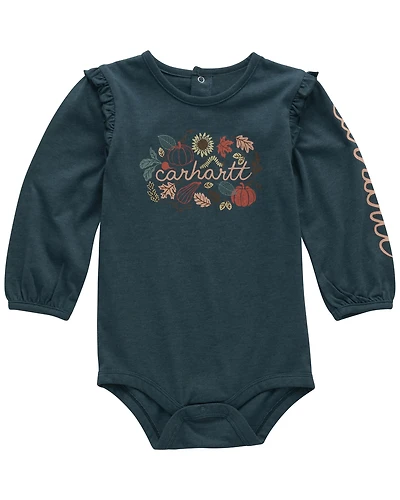 Carhartt Infant Girls' Fall Veggie Long Sleeve Onesie