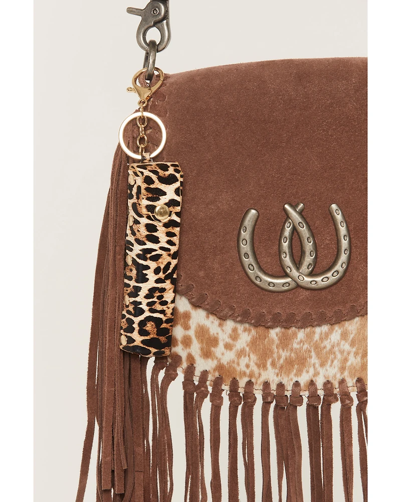 Shyanne Women's Leopard Print Lipstick Case Bag Charm