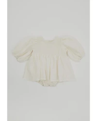 Yura Infants Girls' Embellished Long Sleeve Onesie