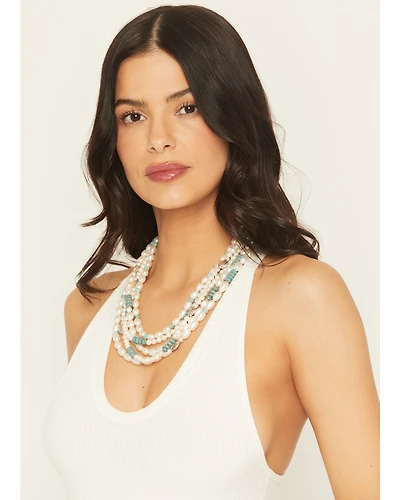 Paige Wallace Women's 5-Layer Pearl Necklace