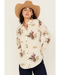 Ariat Women's Homestyle Conversational Print Long Sleeve Button-Down Western Shirt