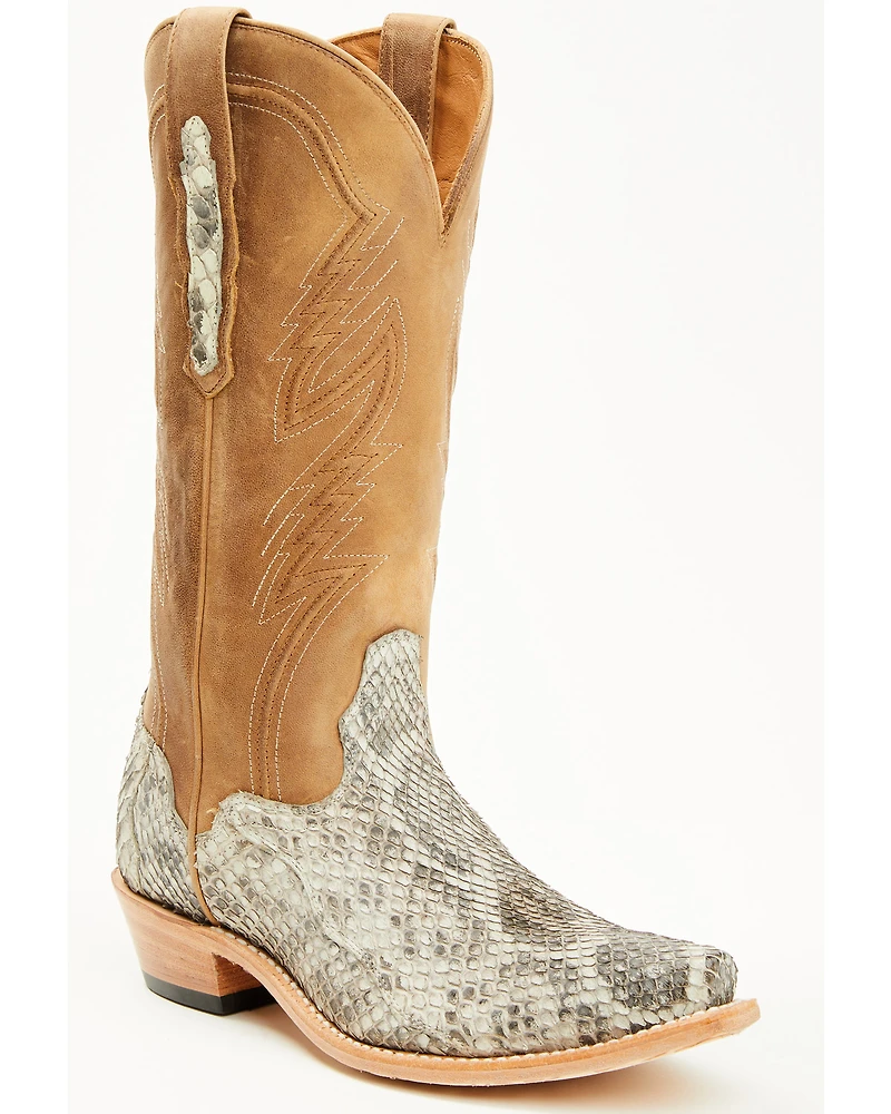 El Dorado Women's Sam Exotic Anaconda Tall Western Boots - Snip Toe