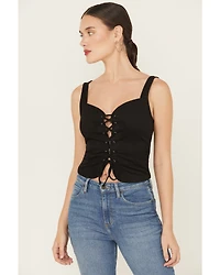 Idyllwind Women's Eastland Faux Suede Lace-Up Corset