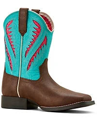 Ariat Girls' Quickdraw VentTek Western Boots - Broad Square Toe
