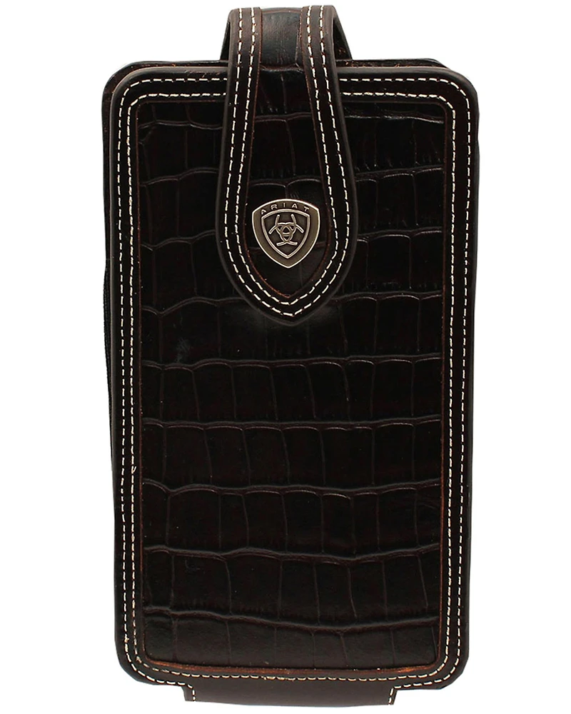 Ariat Men's Croc Print Large Cell Phone Case