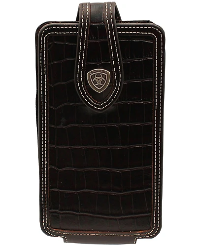 Ariat Men's Croc Print Large Cell Phone Case
