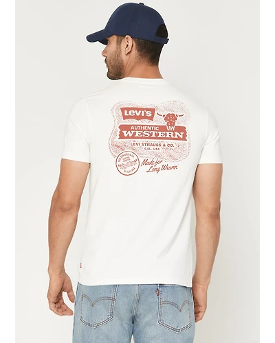 Levi's Men's Made For Long Wearing Logo Short Sleeve Graphic T-Shirt