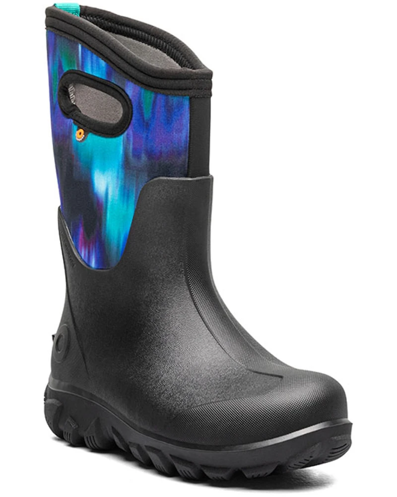 Bogs Boys' Classic Seamless Northern Lights Rubber Boots