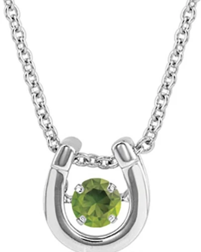 Montana Silversmiths Women's Dancing Birthstone Horseshoe Necklace