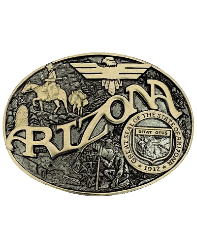 Montana Silversmiths Arizona State Belt Buckle