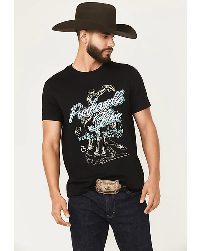 Panhandle Slim Men's Cowboy Short Sleeve Graphic T-Shirt