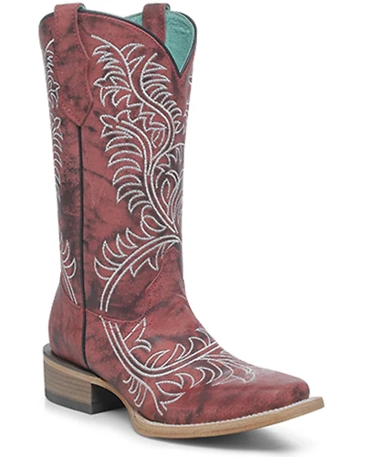 Corral Girls' Embroidered Western Boots - Square Toe