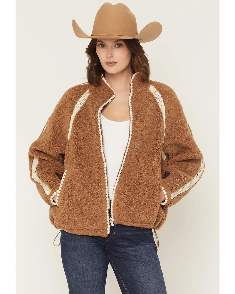 UGG Women's Nikia Crochet Zip-Up Jacket