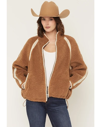 UGG Women's Nikia Crochet Zip-Up Jacket