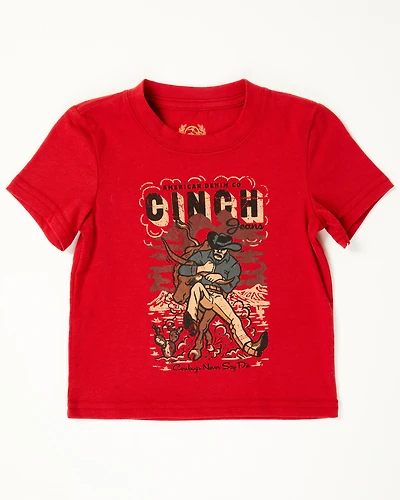 Cinch Infant Boys' Cowboy Logo Short Sleeve Graphic T-Shirt