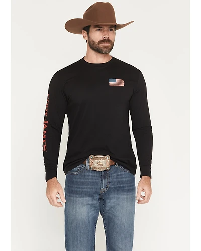 Cody James Men's Americana Logo Long Sleeve Graphic T-Shirt