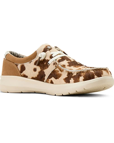 Ariat Women's Brindle Hair On Hide Hilo Casual Shoes - Moc Toe
